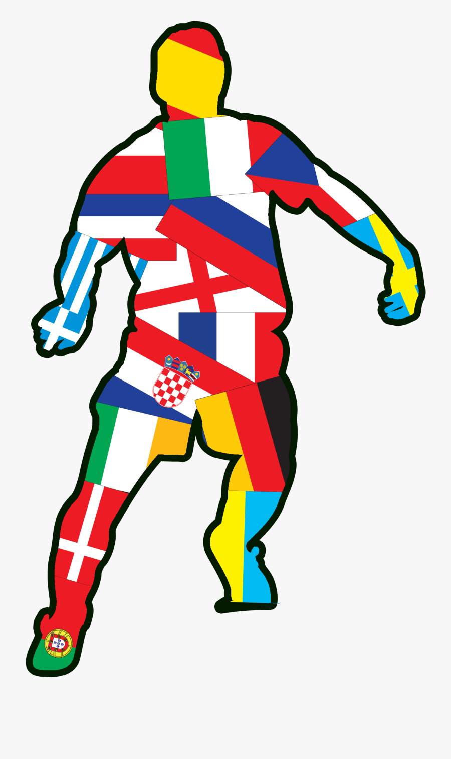 Uefa Euro 2016 Football Fifa World Cup Poster - Croatian Flag, Transparent Clipart