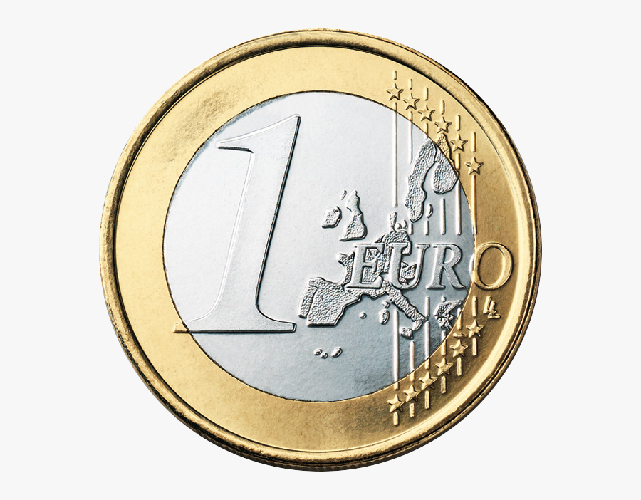 Euro Coins Png - 1 Euro Coin Png, Transparent Clipart