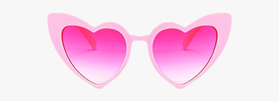 #png #pink #lolita #heart #glasses #baddie #hot #moodboard - Pink Heart Sunglasses, Transparent Clipart