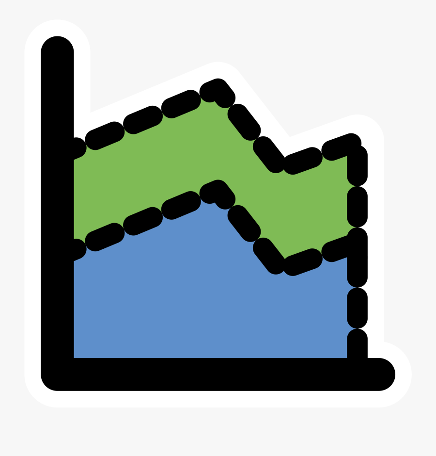 Area Chart Icon .png, Transparent Clipart