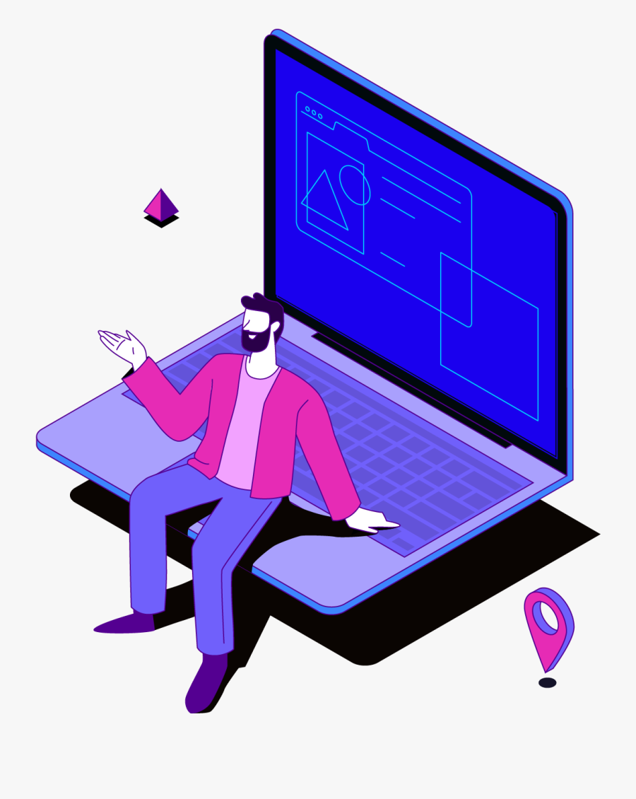 Remote Working Separator - Led-backlit Lcd Display, Transparent Clipart