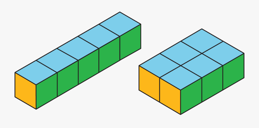 Cube Clipart Surface Area - Prisms With Same Surface Area But Different Volumes, Transparent Clipart