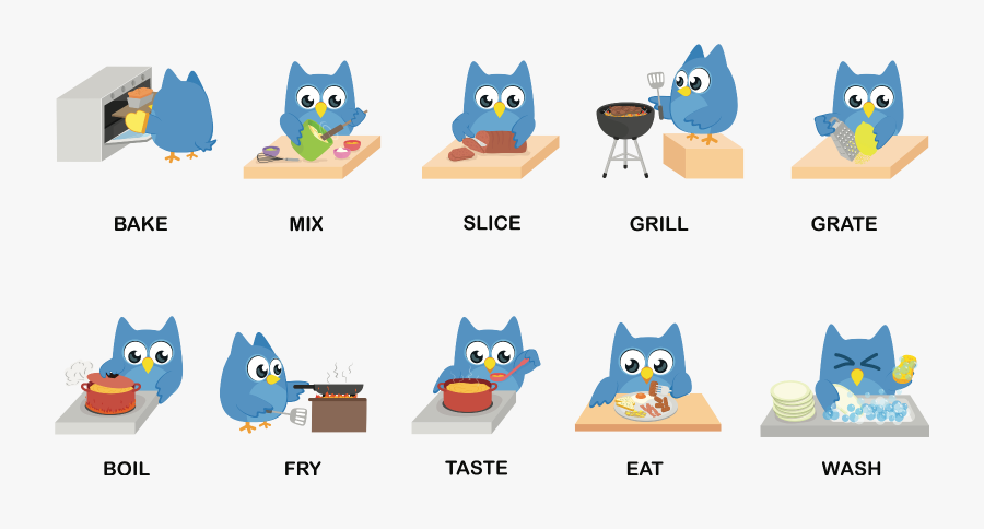 Some Useful Ish Internet - Verbos De Cozinha, Transparent Clipart