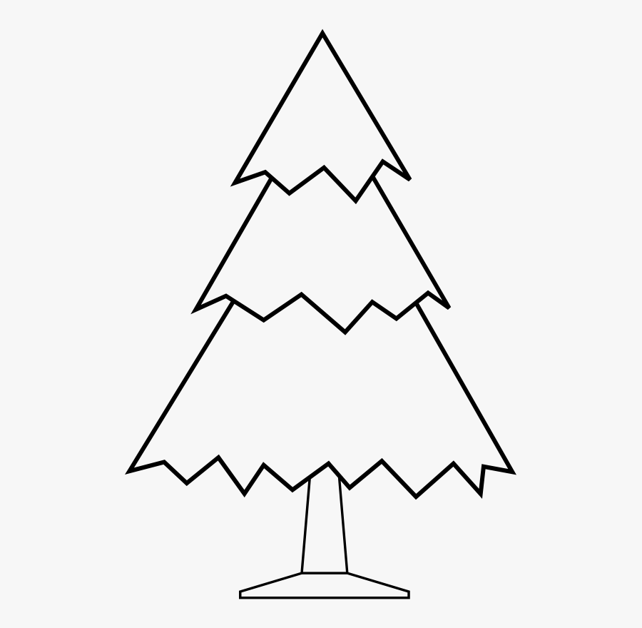 Easy Christmas Tree Coloring Pages Free Transparent Clipart Easy Christmas Tree Coloring Pages Free Transparent Clipart