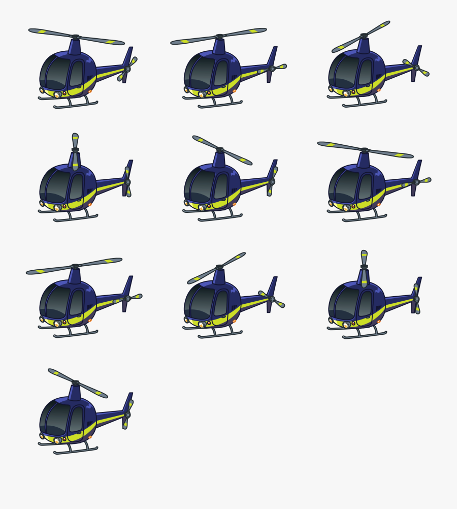 Transparent Military Helicopter Png - Helicopter Rotor, Transparent Clipart