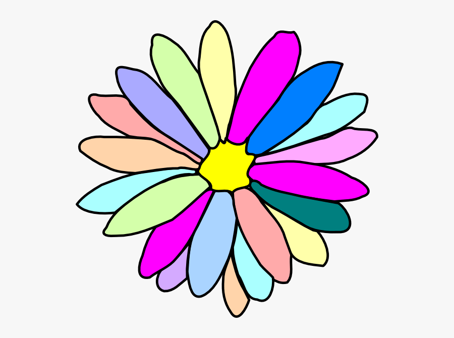 Flower Bloom Clip Art Clipart Free Download - Daisy Flower Black And Whit.....