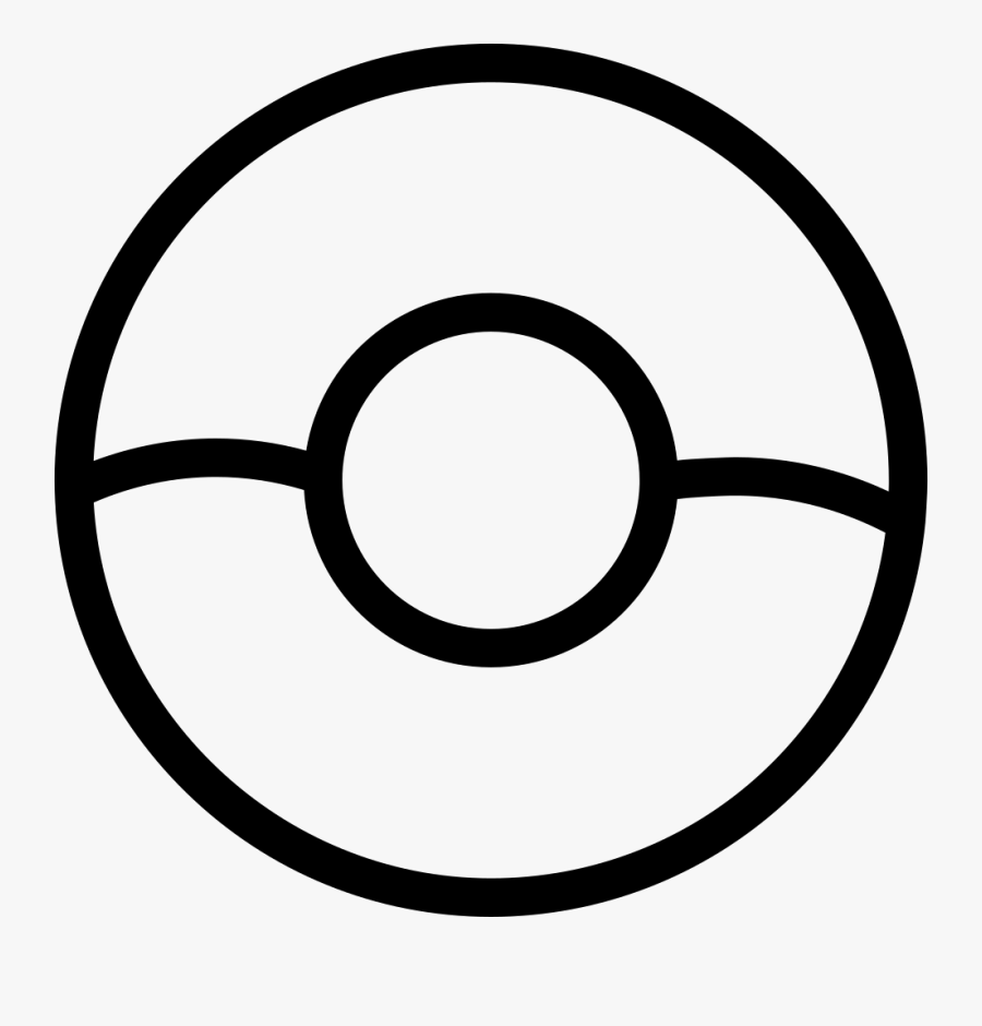 Empty Plate Comments - Black And White Pokeball Vector, Transparent Clipart
