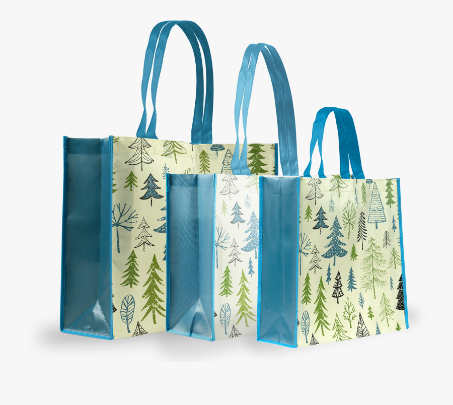 Holiday Trees Reusable Holiday Shopping Bag - Tote Bag, Transparent Clipart
