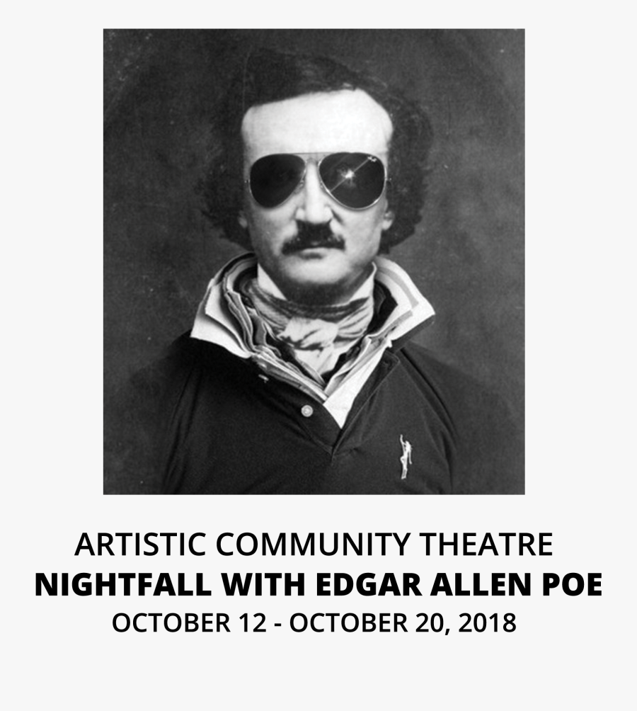Edgar Allan Poe Cool - Edgar Allan Poe, Transparent Clipart
