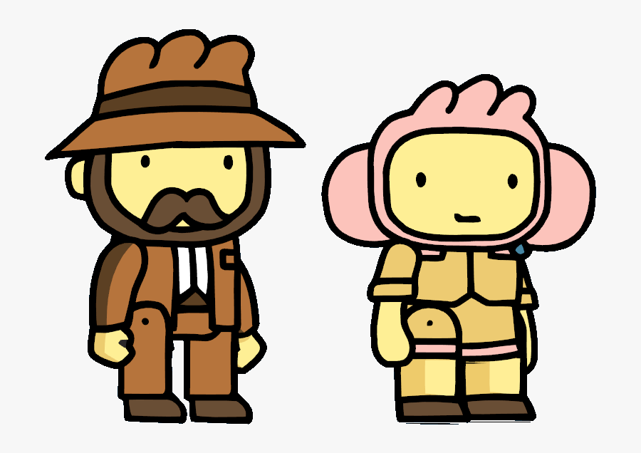 Scribblenauts Edgar And Julie Clip Arts - Scribblenauts Maxwell's Family, Transparent Clipart
