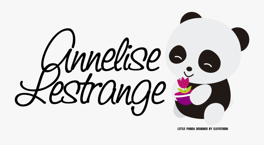 Annelise Panda Signature No Background - Cartoon, Transparent Clipart