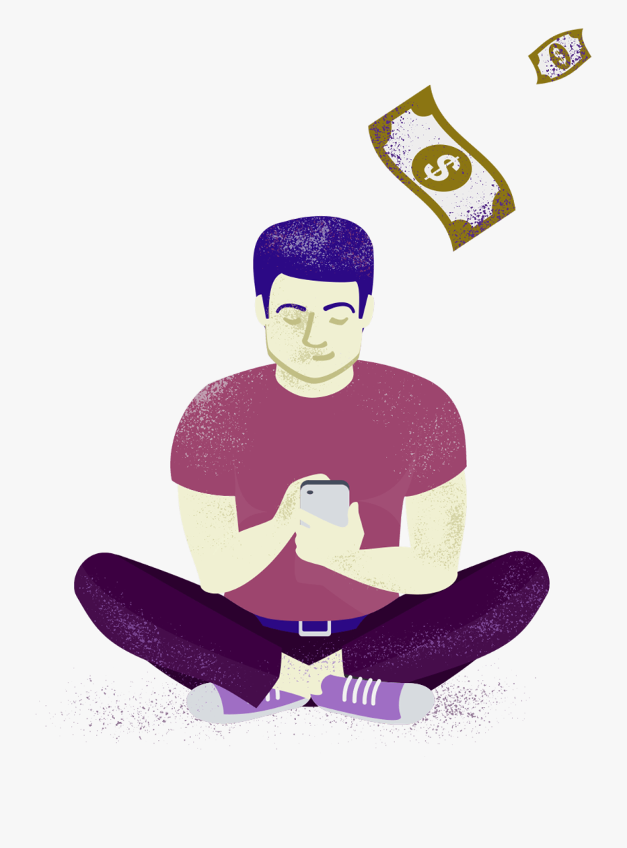 Smart Option Student Loan By Sallie Mae® - Sitting, Transparent Clipart