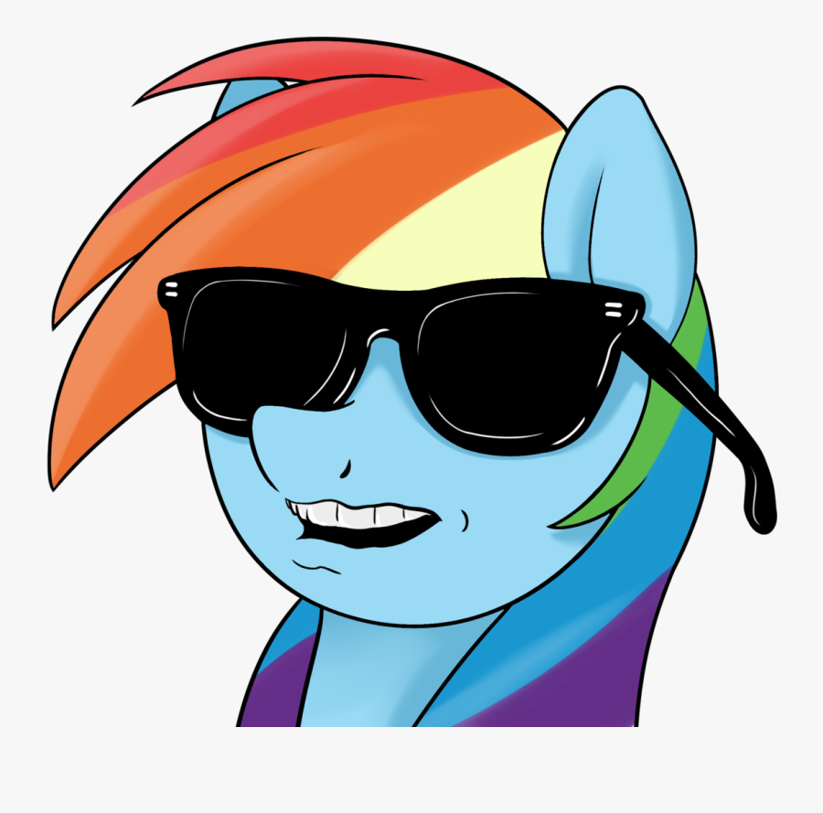 Coinpo, Bust, Cool, Rainbow Dash, Safe, Simple Background, - Cool Images Transparent Background, Transparent Clipart