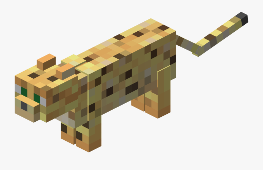 Transparent Grass Block Png - Minecraft Ocelot, Transparent Clipart