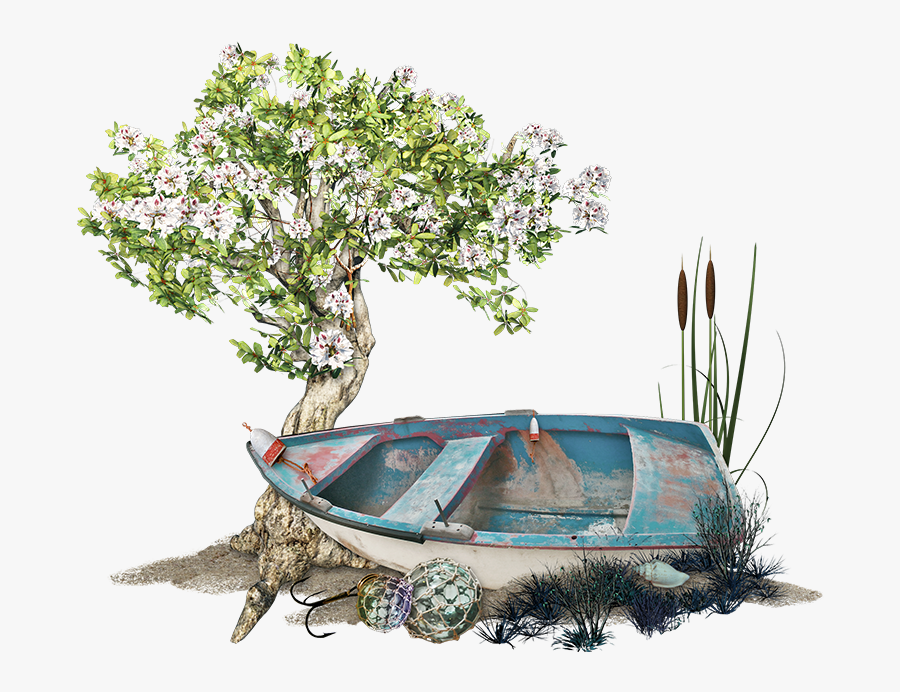 Tube Barque, Transparent Clipart