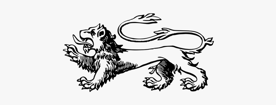 Stylised Lion - Lambang Singa, Transparent Clipart