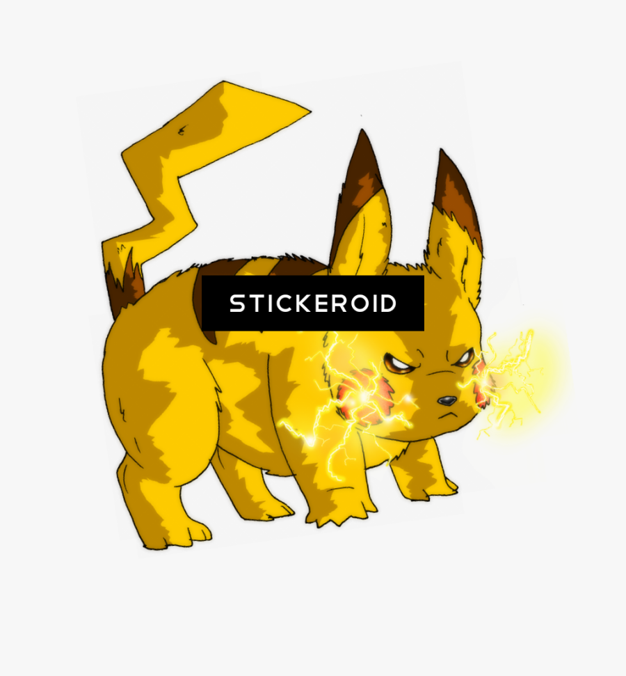 Angry Pikachu Png, Transparent Clipart