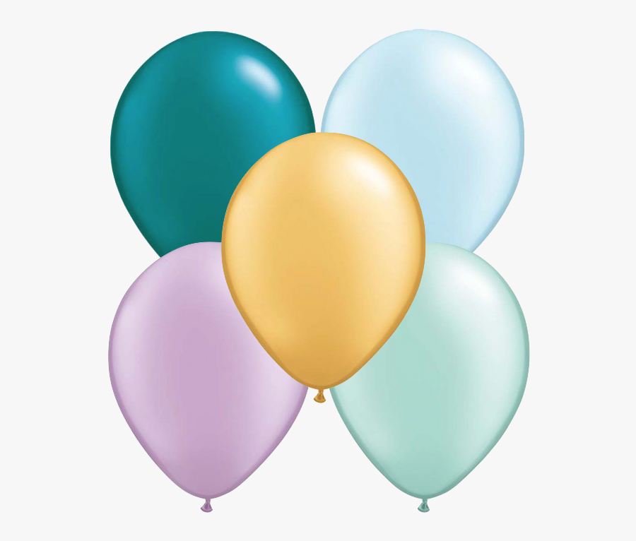 Mini Pearl Mermaid Mix Balloons - Balloon Mermaid Transparent Background, Transparent Clipart