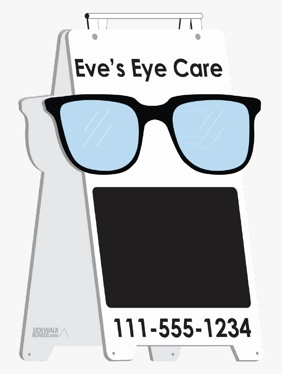 Eye Glasses Sidewalk Boards Stock Design, Transparent Clipart