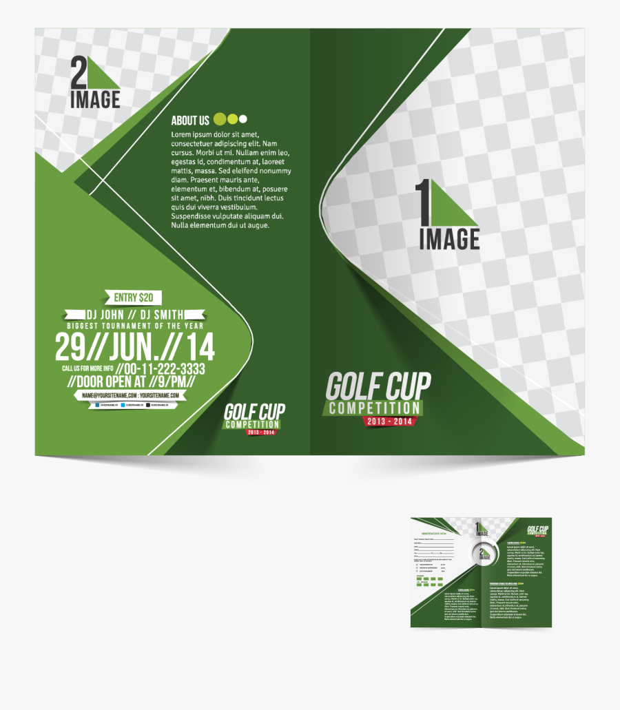 Clip Art Illustration Transprent Png Free - Template Brochure Png Free, Transparent Clipart