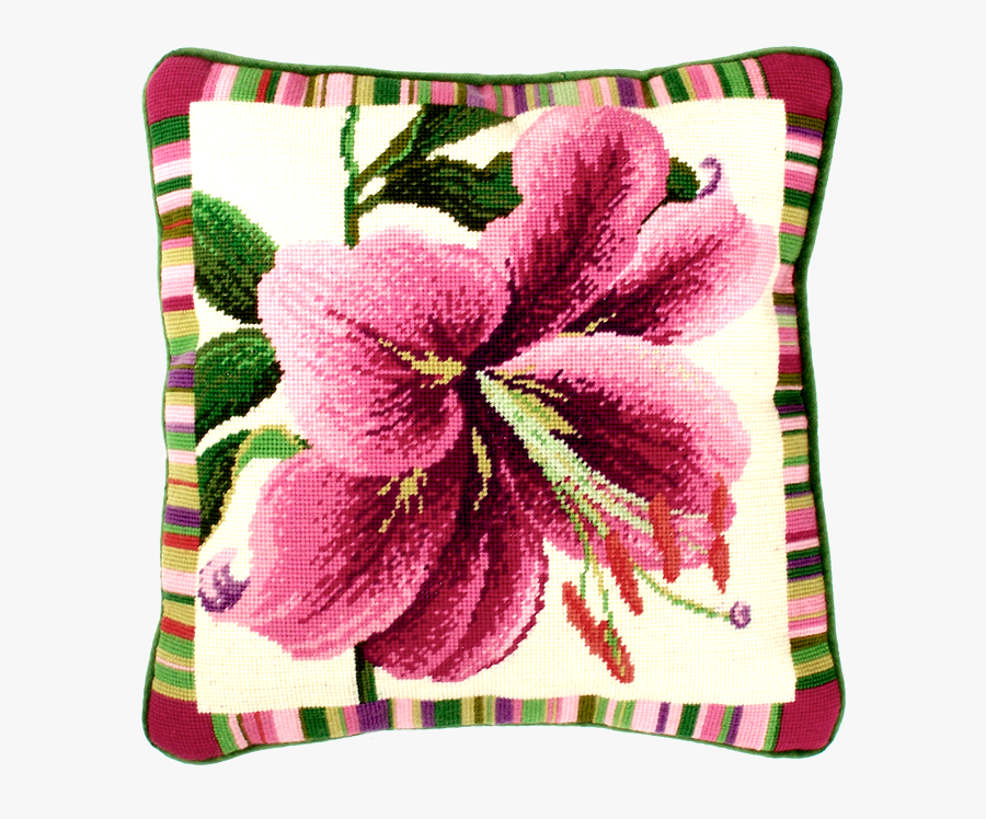 Garden Flowers Lily Tapestry Cushion Kit Tf2 - Large Floral Patterns For Cross Stitch, Transparent Clipart