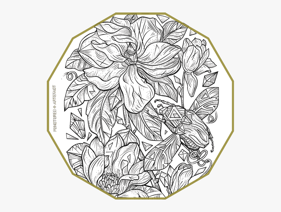 Custom Ink Flying June Bug - Line Art, Transparent Clipart