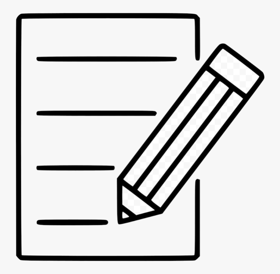 Pencil And Paper Icon Pen Clipart Computer Icons Transparent - Clip Art Pen And Paper, Transparent Clipart