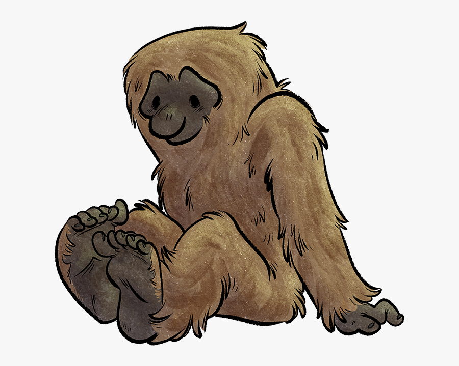 Sasquatch Drawing Cute - Cartoon Transparent Bigfoot, Transparent Clipart