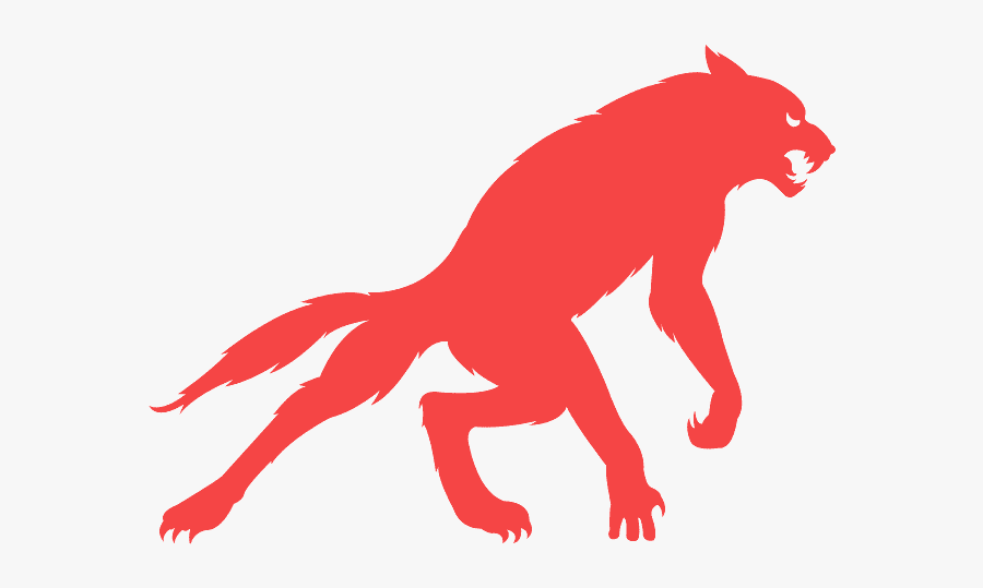 Werewolf Silhouette, Transparent Clipart