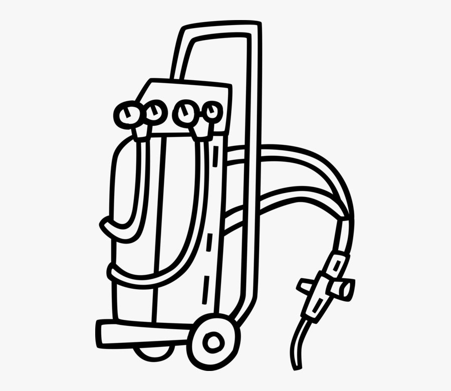 Vector Illustration Of Oxy Acetylene Welding Equipment - Oxy Acetylene Torch Png, Transparent Clipart