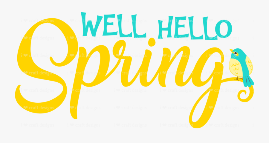 Transparent Hello Spring Png, Transparent Clipart