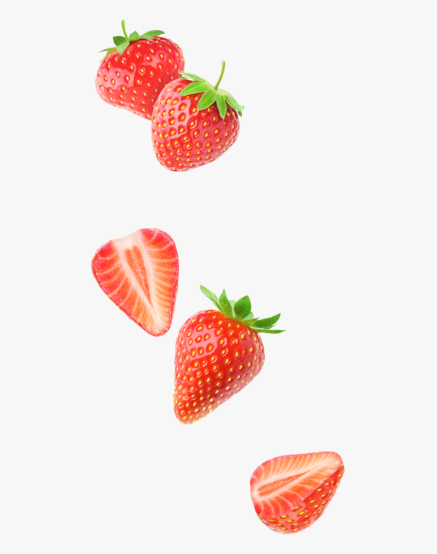 Seasons 52 Hello Spring Menu - Falling Strawberries, Transparent Clipart