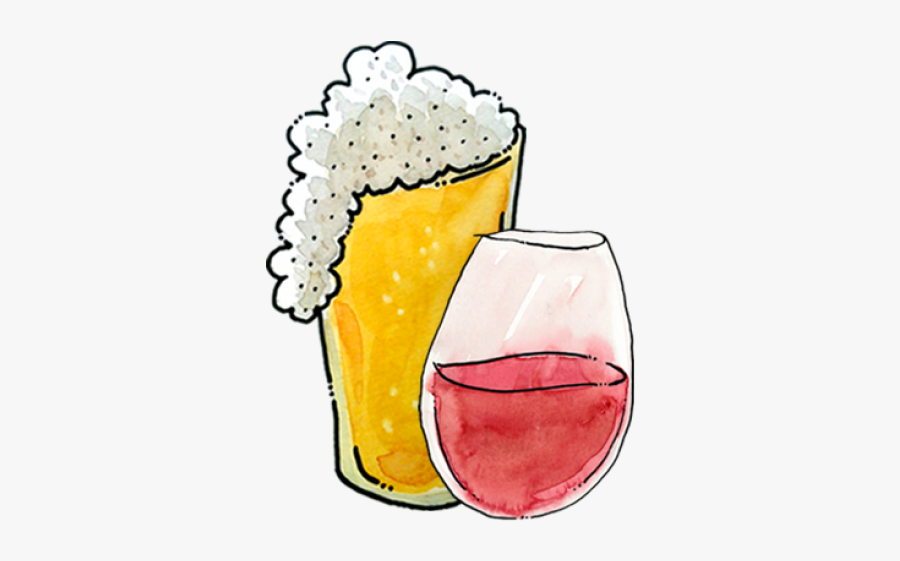 Beer & Wine Png, Transparent Clipart