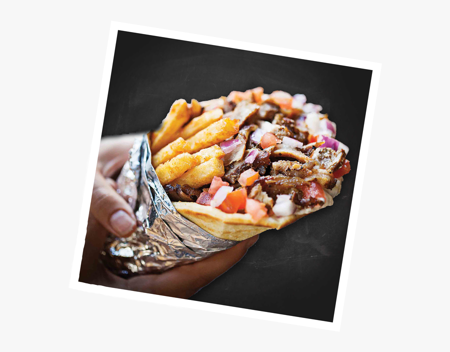 Transparent Gyro Png - Gyro With Fries, Transparent Clipart