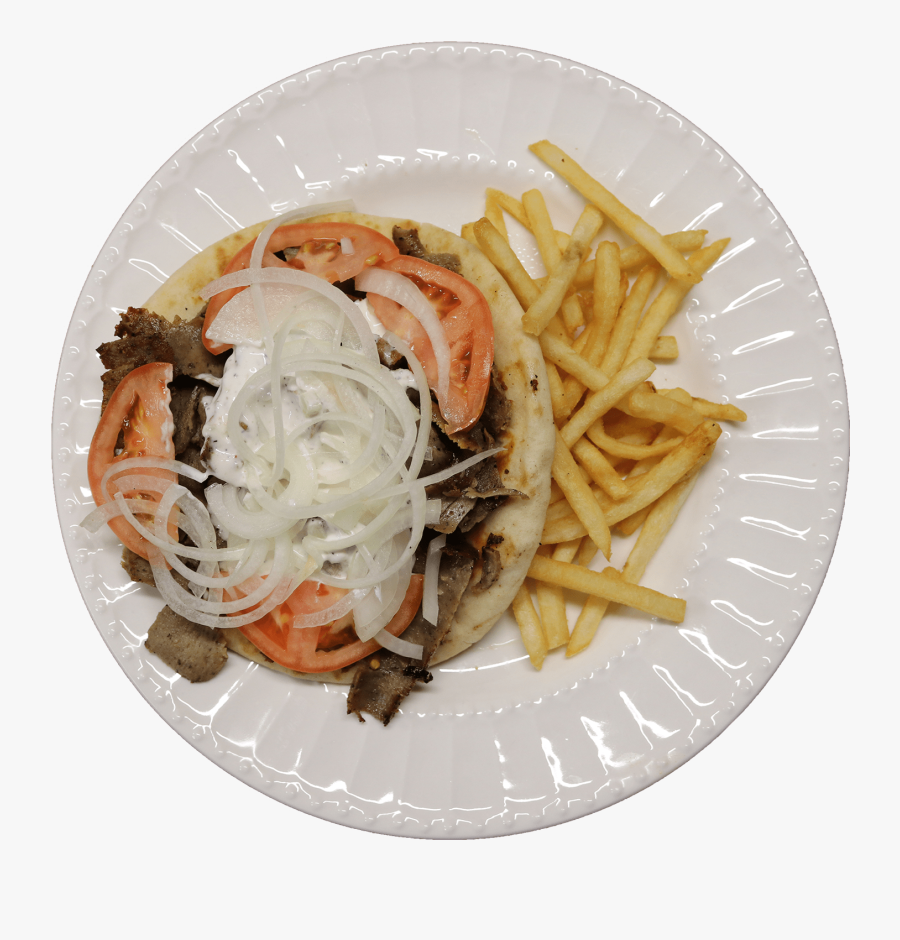 Joey"s Red Hots Gyro Platter - French Fries, Transparent Clipart