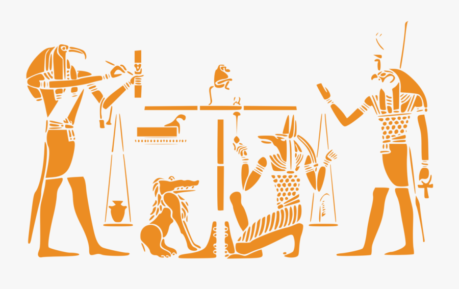 Human Behavior,art,area - Anubis And Ammit, Transparent Clipart