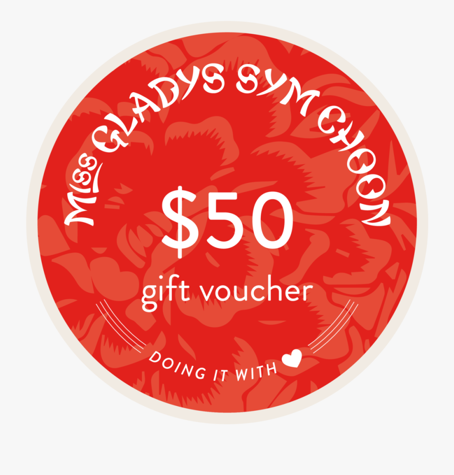 $50 Gift Voucher - Circle, Transparent Clipart
