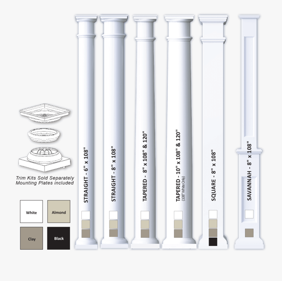 Column Clipart Brick Column, Transparent Clipart
