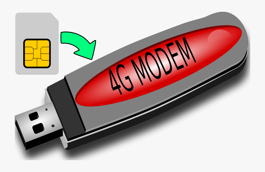 4g Modem And Sim, Transparent Clipart
