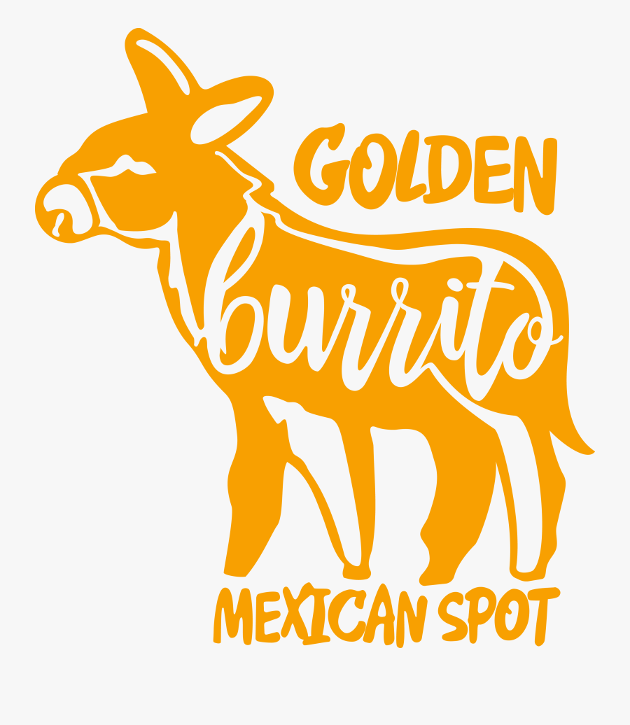 Golden Burrito Restaurant In - Burro, Transparent Clipart