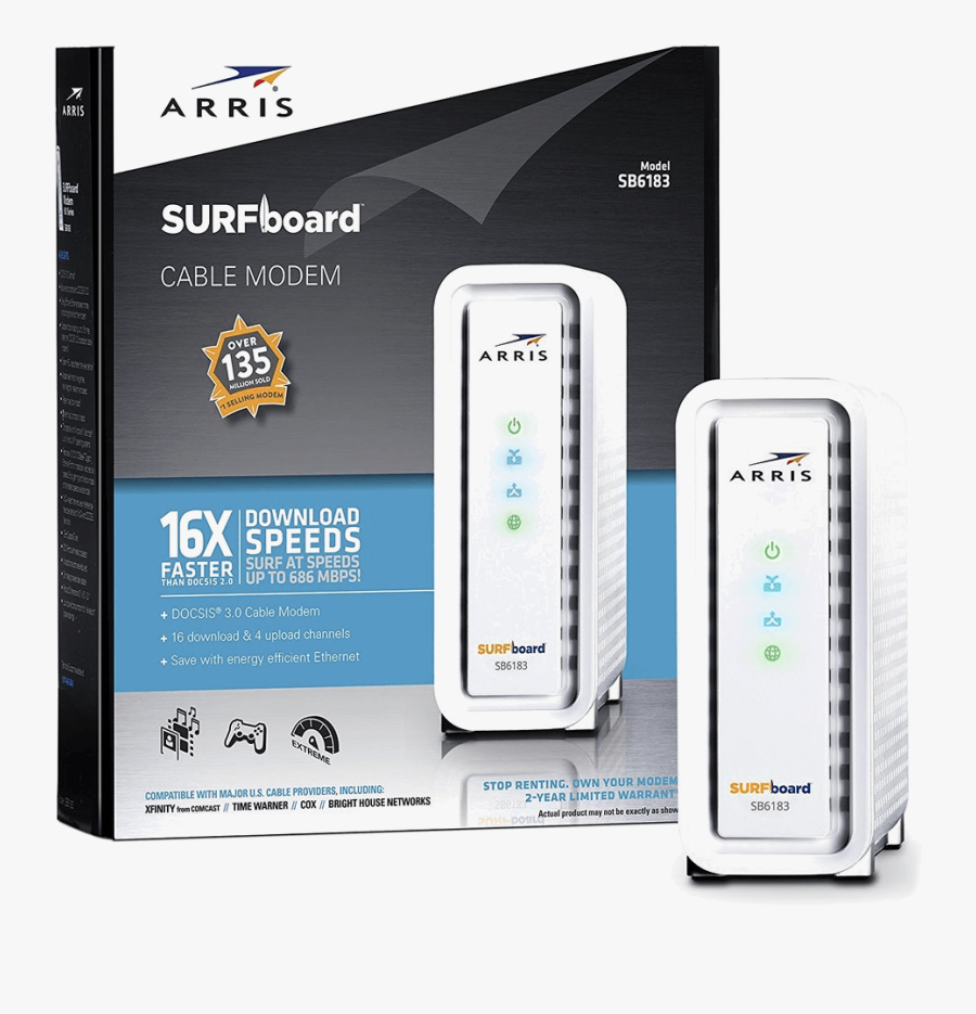 Transparent Modem Png - Arris Surfboard Extender Wifi, Transparent Clipart
