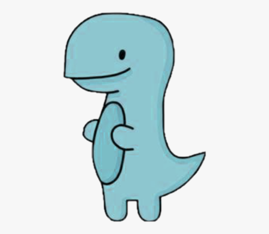 Dinosaur Blueaesthetic Blue Aesthetic Freetoedit - Tea Rex Sticker, Transparent Clipart