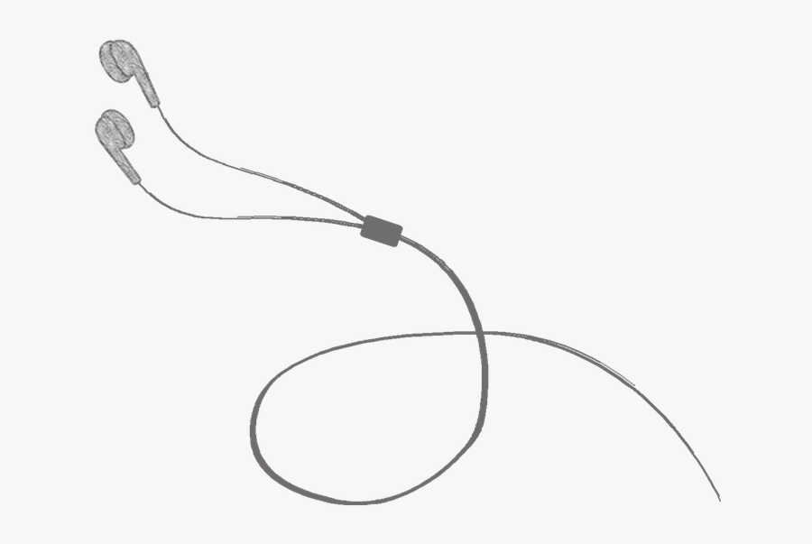 Pencil Drawings Of Headphones - Ecouteurs Dessin, Transparent Clipart
