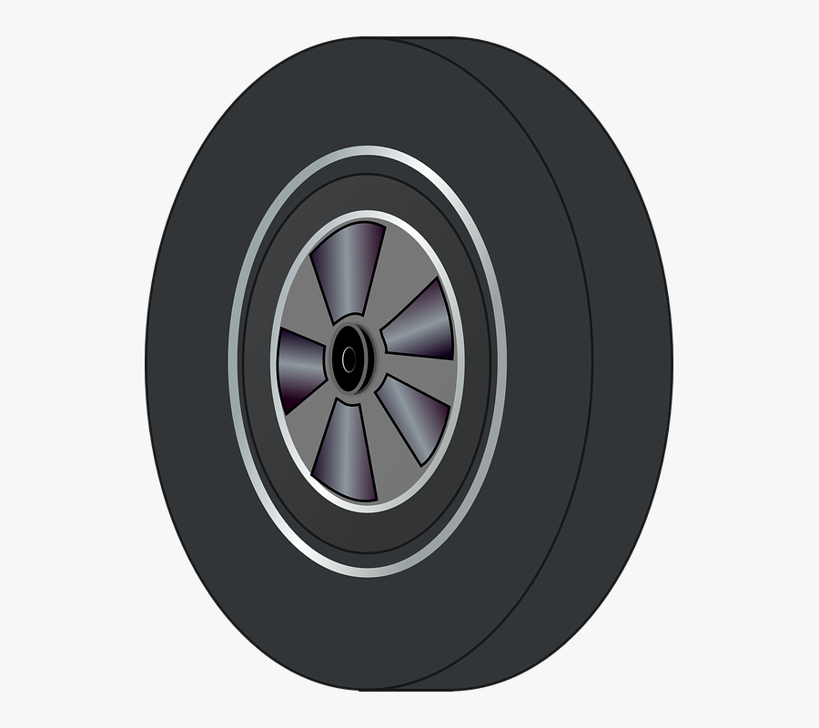 Wheel, Tire, Narrow, Rubber, Tyre, Isolated, Automobile - Tire Clip Art, Transparent Clipart