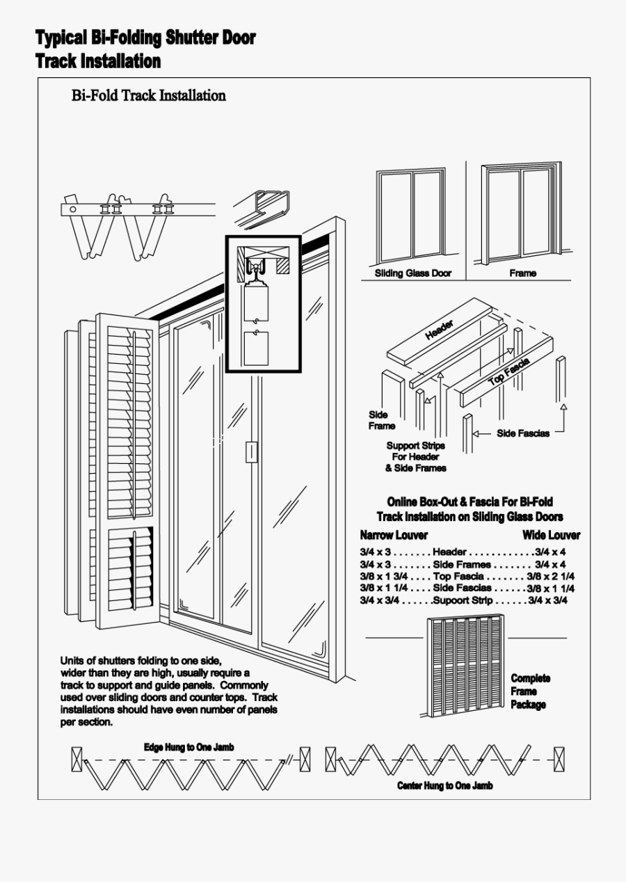 Design Shutters Bi Fold Plantation And Sliding - Bi Fold Window Plan, Transparent Clipart