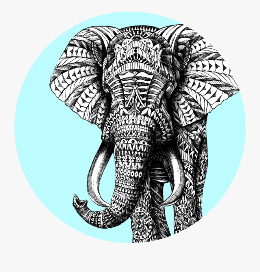 Polynesian Elephant Tattoo, Transparent Clipart