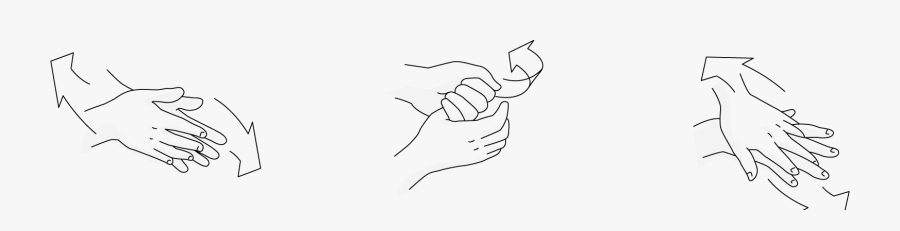 Wash Drawing Hand - Hand, Transparent Clipart