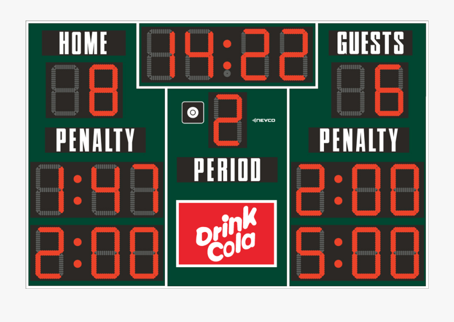 Clip Art Model Nevco Outdoor Hockey - Nevco Lacrosse Scoreboard, Transparent Clipart