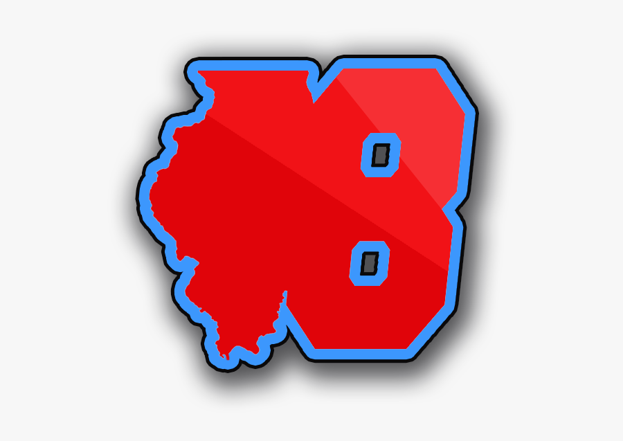 8 Man Football Logo, Transparent Clipart