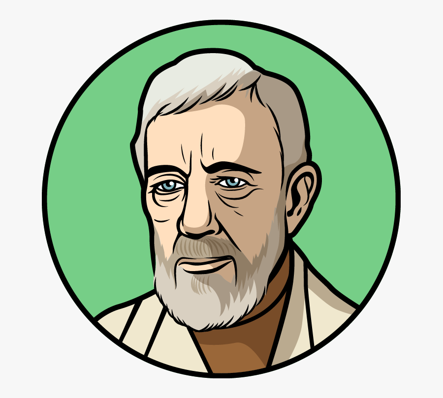 Yellow Eyes Clipart , Png Download - Obi Wan Drawing, Transparent Clipart